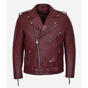 MARLON BRANDO BIkers Jacket MEN'S CLASSIC COW LEATHER BIKER JACKET